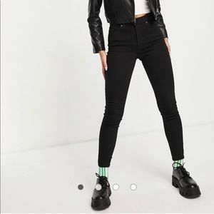 Topshop Jamie Black Jeans